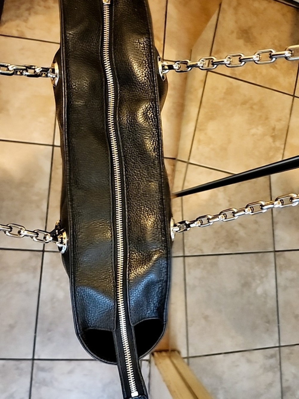 Michael Kors Black Leather Duffel Bag - Picture 5 of 6